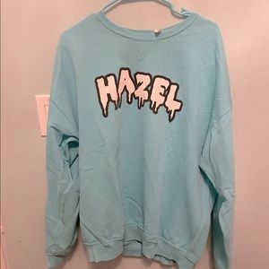 Hazel Boutique Teal drip Sweatshirt